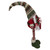 Fair Isle Standing Gnome Girl Christmas Figure - 28" - Red and Green - IMAGE 4