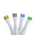 LED Wide Angle Christmas Lights - Multicolor - 3' White Wire - 10ct - IMAGE 1