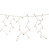 Mini Incandescent Icicle Christmas Lights - Orange - 3.5' White Wire - 100ct - IMAGE 3