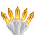 Mini Incandescent Christmas Lights - Opaque Gold - 24.5' White Wire - 50ct - IMAGE 2