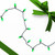 LED C7 Faceted Christmas Lights - Green - 20.25' Green Wire - 50ct - IMAGE 1
