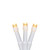 Wide Angle LED Christmas Lights - Warm White - 3' White Wire - 10ct - IMAGE 1