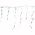 Mini Incandescent Icicle Christmas Lights - Green - 3.5' White Wire - 100ct - IMAGE 4