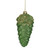 5.5" Green and Gold Glitter Beaded Pine Cone Christmas Ornament - IMAGE 1