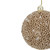 4" Gold Glitter Beaded Christmas Ball Ornament - IMAGE 4