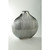 14" Silver Oval Hand Blown Glass Vase - IMAGE 1