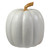 8" White Pumpkin Autumn Harvest Tabletop Decoration - IMAGE 1