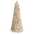 18" Gold Feather Cone Table Top Christmas Tree with Glitter - IMAGE 1