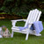 36" White Classic Folding Wooden Adirondack Chair - IMAGE 2