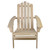 36" Natural Brown Classic Folding Wooden Adirondack Chair - IMAGE 3