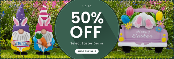 Up to 50% off Easter
