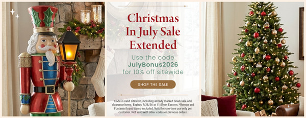 Shop Christmas In July