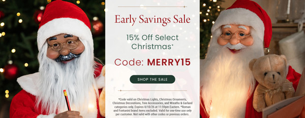 Early Savings Sale