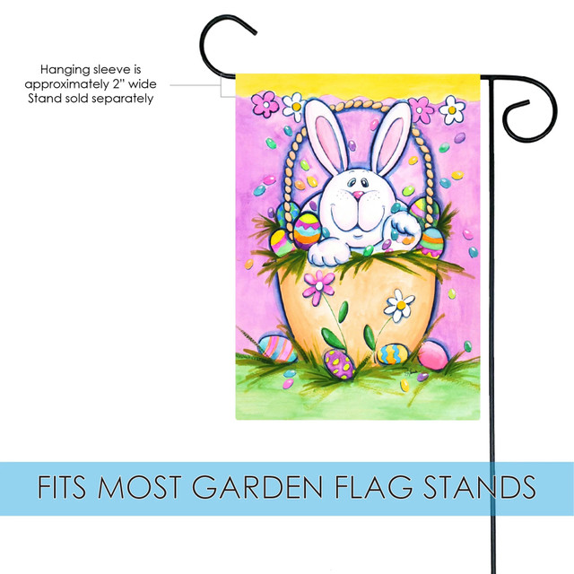 Ostern Kreuz Garten Flagge Aus Polyester – 12,5 X 18 Zoll, Witterungsbeständig & Farbecht