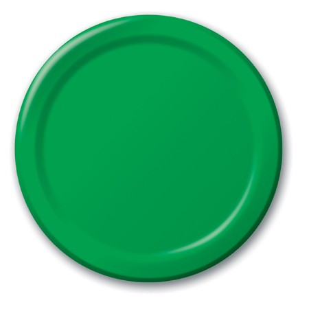 Club Pack of 240 Emerald Green Paper Party Banquet Dinner Plates 10