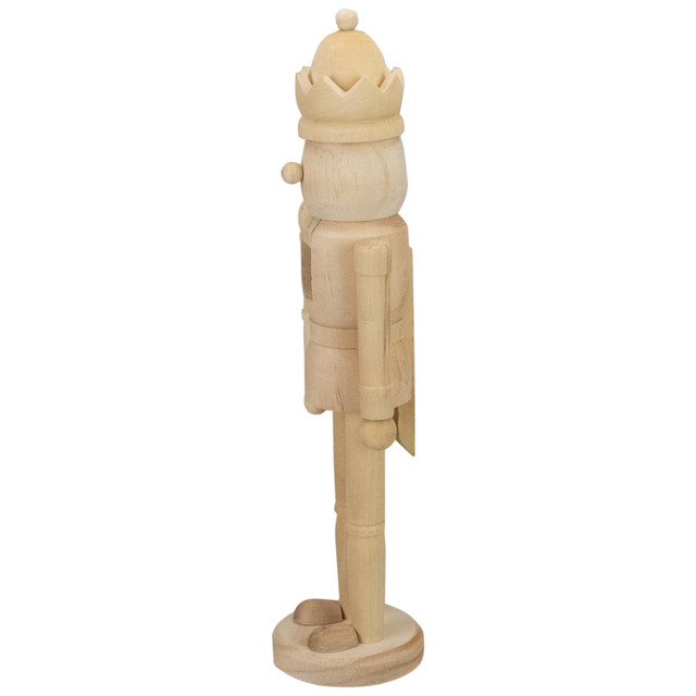 14.5" Ivory Traditional Unfinished Paintable Nutcracker Figure