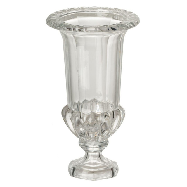 10" Clear Large Omari Crystal Urn Vase Christmas Central