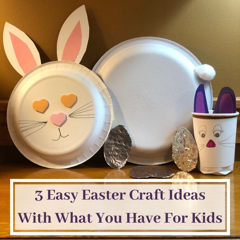 Easter Bunny Cup Craft - Mess for Less