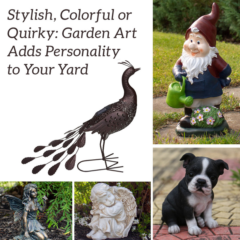 Stylish, Colorful or Quirky: Garden Art Adds Personality to Your Yard