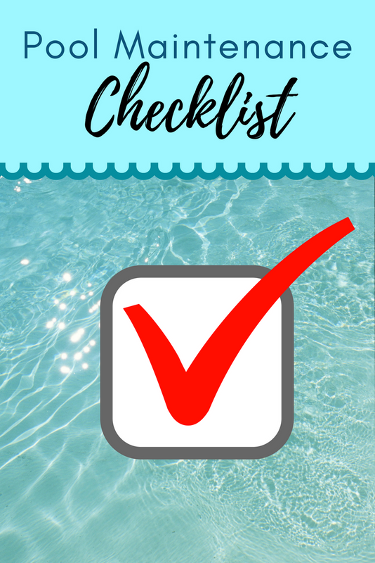 Pool Maintenance Checklist