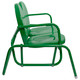 Northlight 48.25-Inch Outdoor Retro Metal Tulip Double Glider Chair - White, Weather-Resistant, 450 Lb Capacity