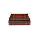 Set of 2 Brown Rectangular Lined Storage Wooden Boxes 13.5" | Christmas ...
