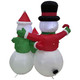 Lighted Inflatable Family of Snowman Outdoor Christmas Decoration - 4 ...
