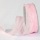 Pink Crinkled Satin Wired Craft Ribbon 1
