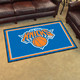 4.9' x 7.3' Blue & Orange NBA New York Knicks Rectangular Plush Area ...