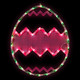 Northlight 17" Lighted Green With Pink Chevron Stripe Easter Egg Window Silhouette C003435626 Northlight 17" Lighted Green With Pink Chevron Stripe Easter Egg Window Silhouette C003435626