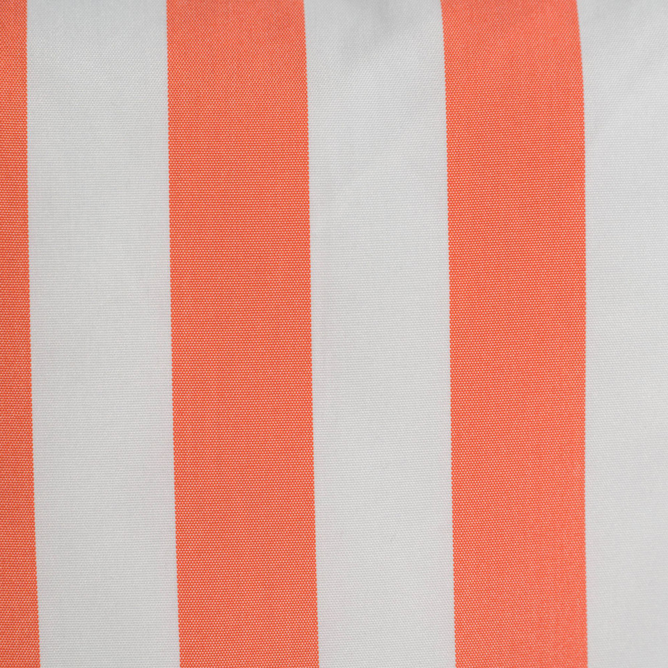 4Piece Orange Stripes & Solid Outdoor Rectangular Throw Pillows 18.5