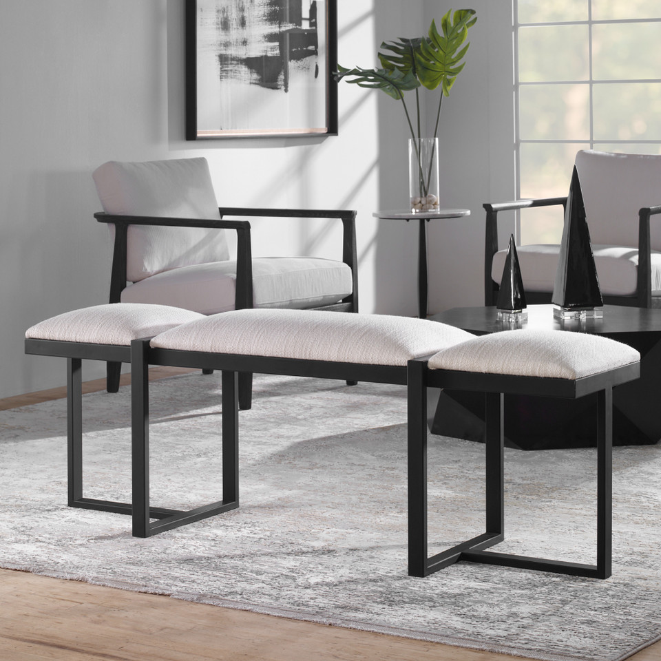 Textured Top Bench with Angular Framework - 60