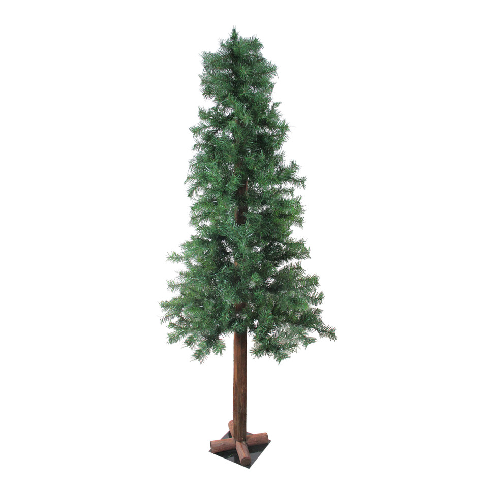 Natural Alpine Green Cedar Artificial Christmas Tree with 200 Clear Lights main image 1