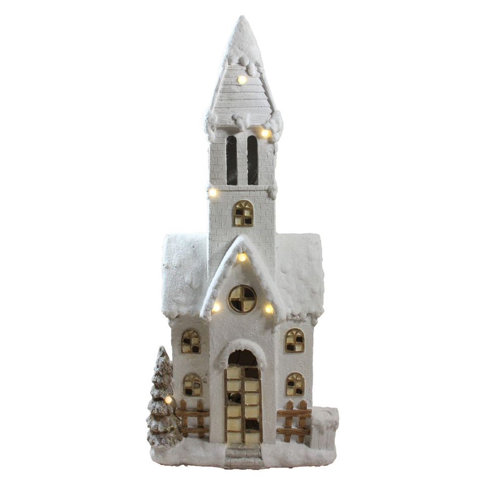 Lighted Church Christmas Decoration 
