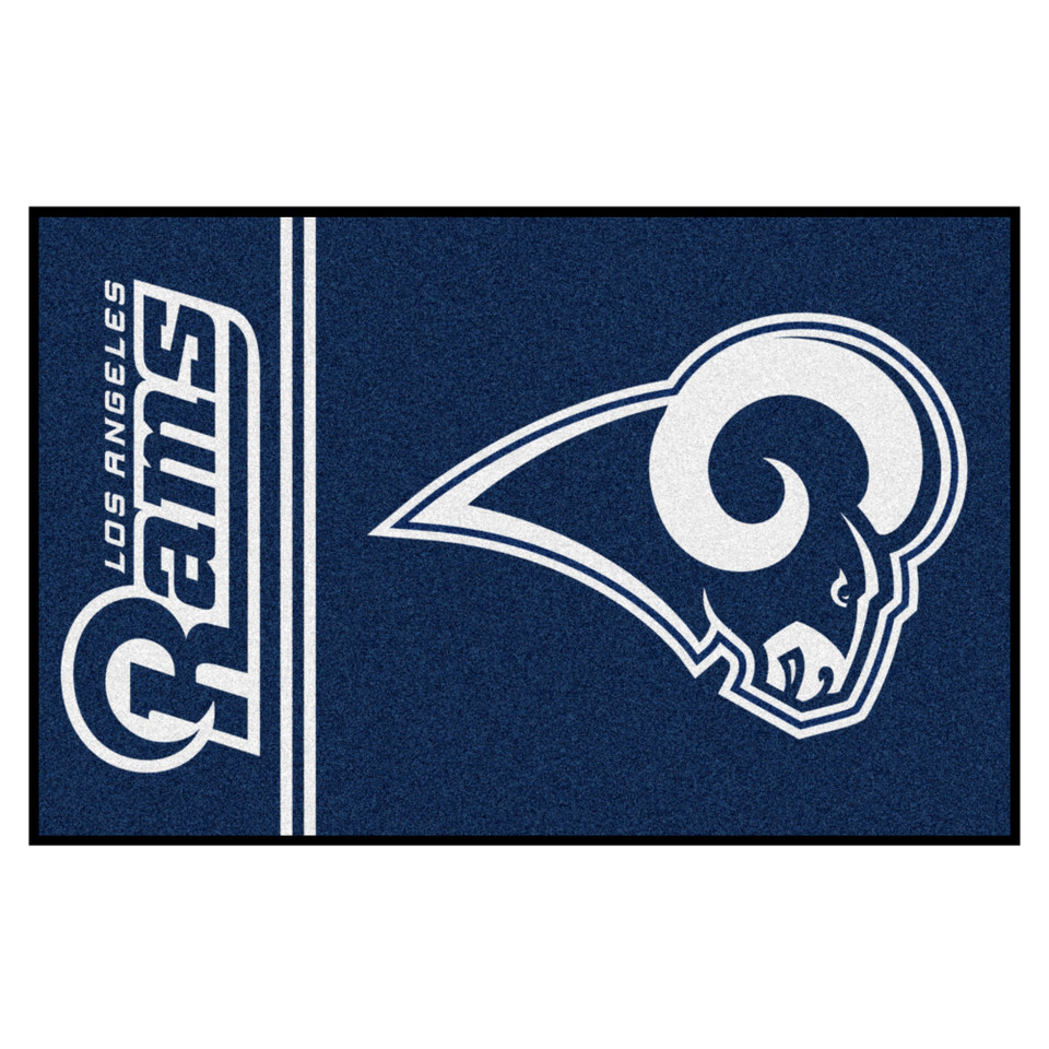 NFL Los Angeles Rams Football Field Runner Mat Rug | Christmas Central