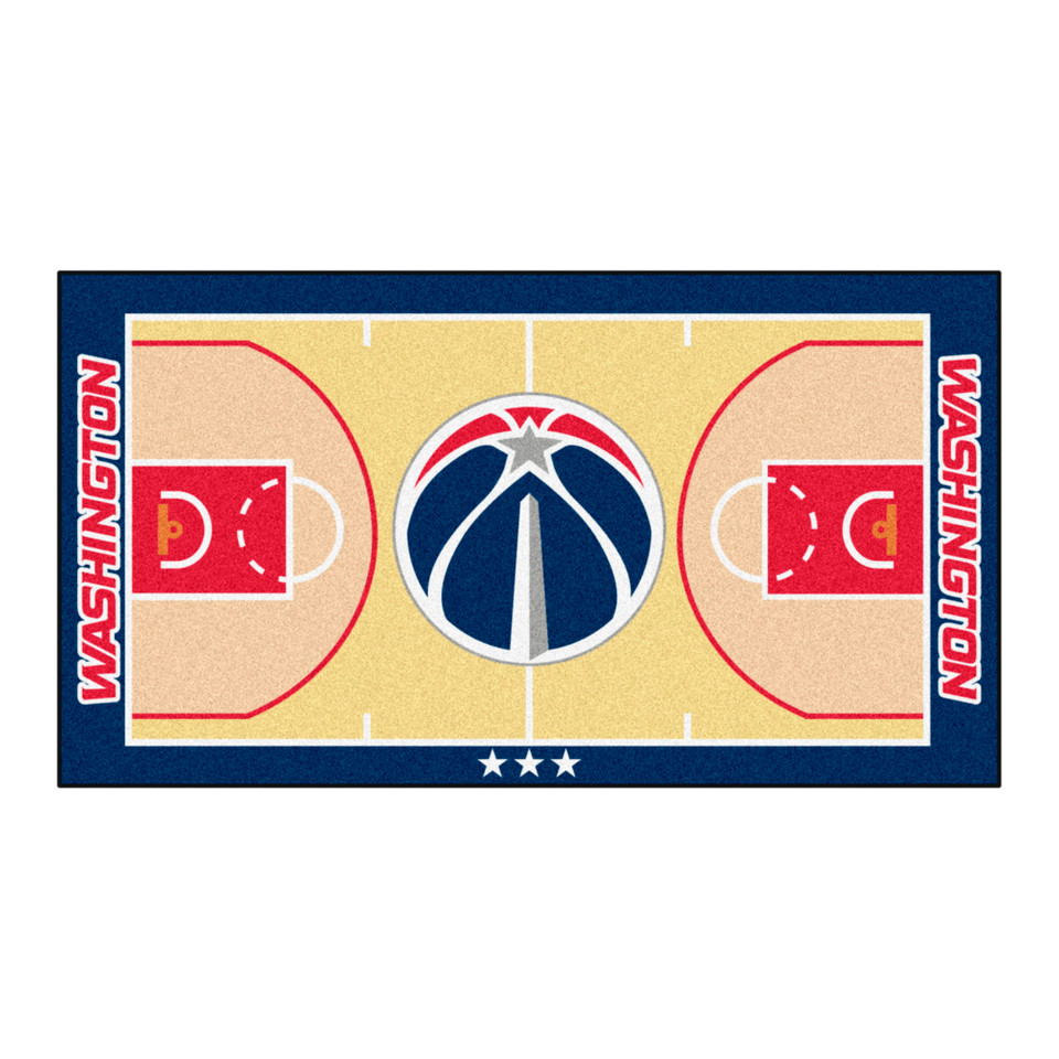 NBA San Antonio Spurs NBA Court Large Non-Skid Mat Area Rug Runner ...