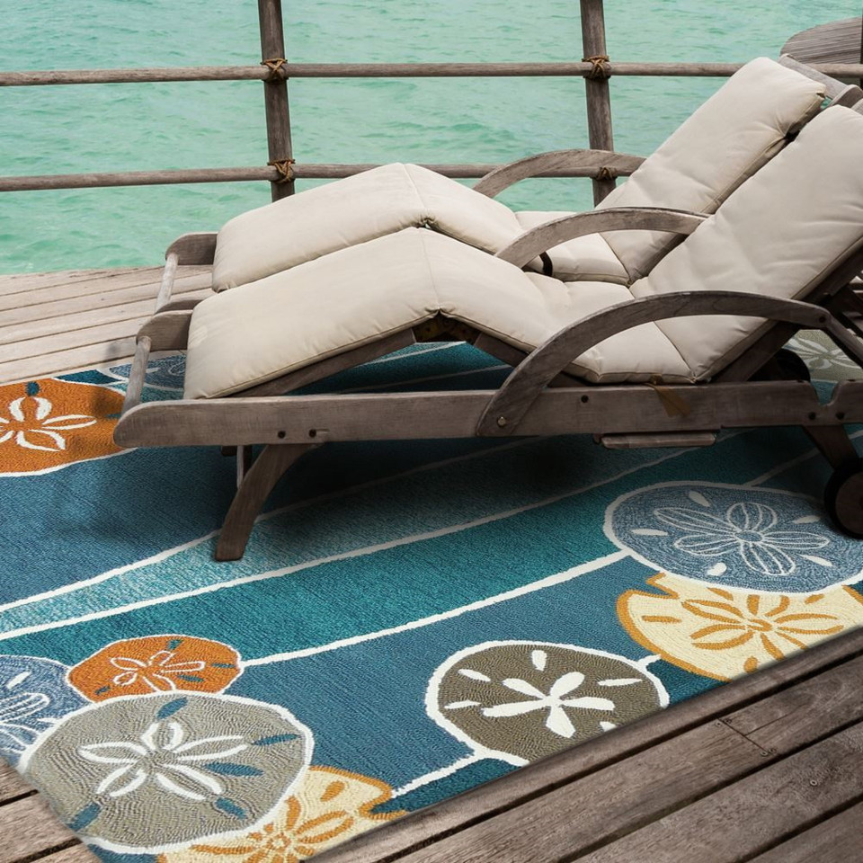 Beachy Throw Rug Beach Themed Decorative Throw Rug for Indoor & Outdoor - 84