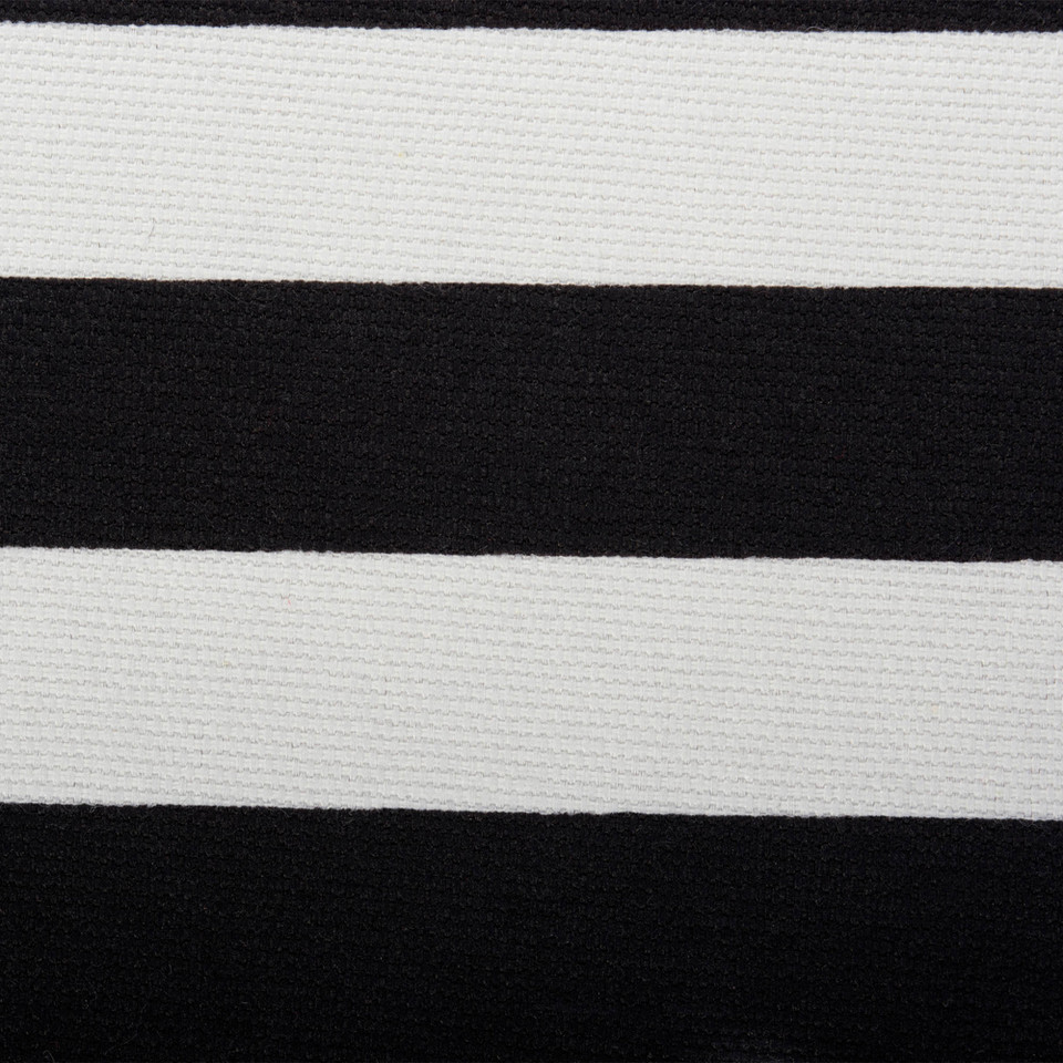 11" Black & White Stripe Patterned Square Storage Bin Christmas Central