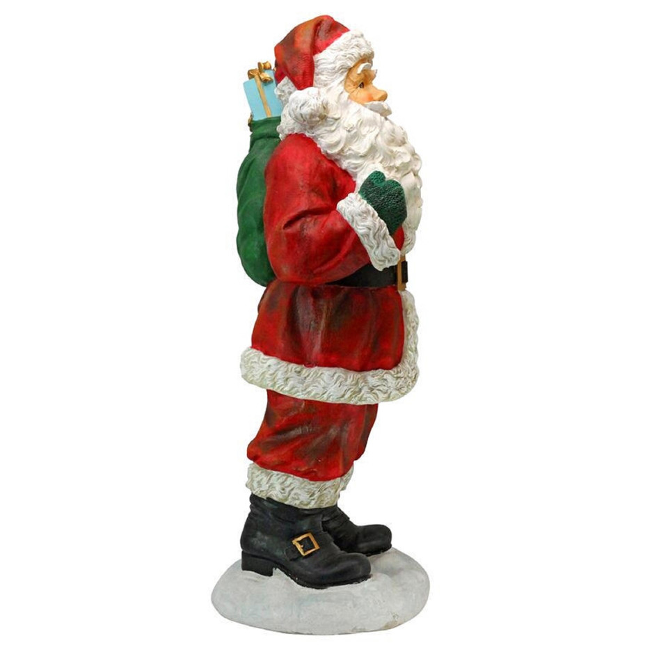32" Santa Visiting Holiday Statue Christmas Central