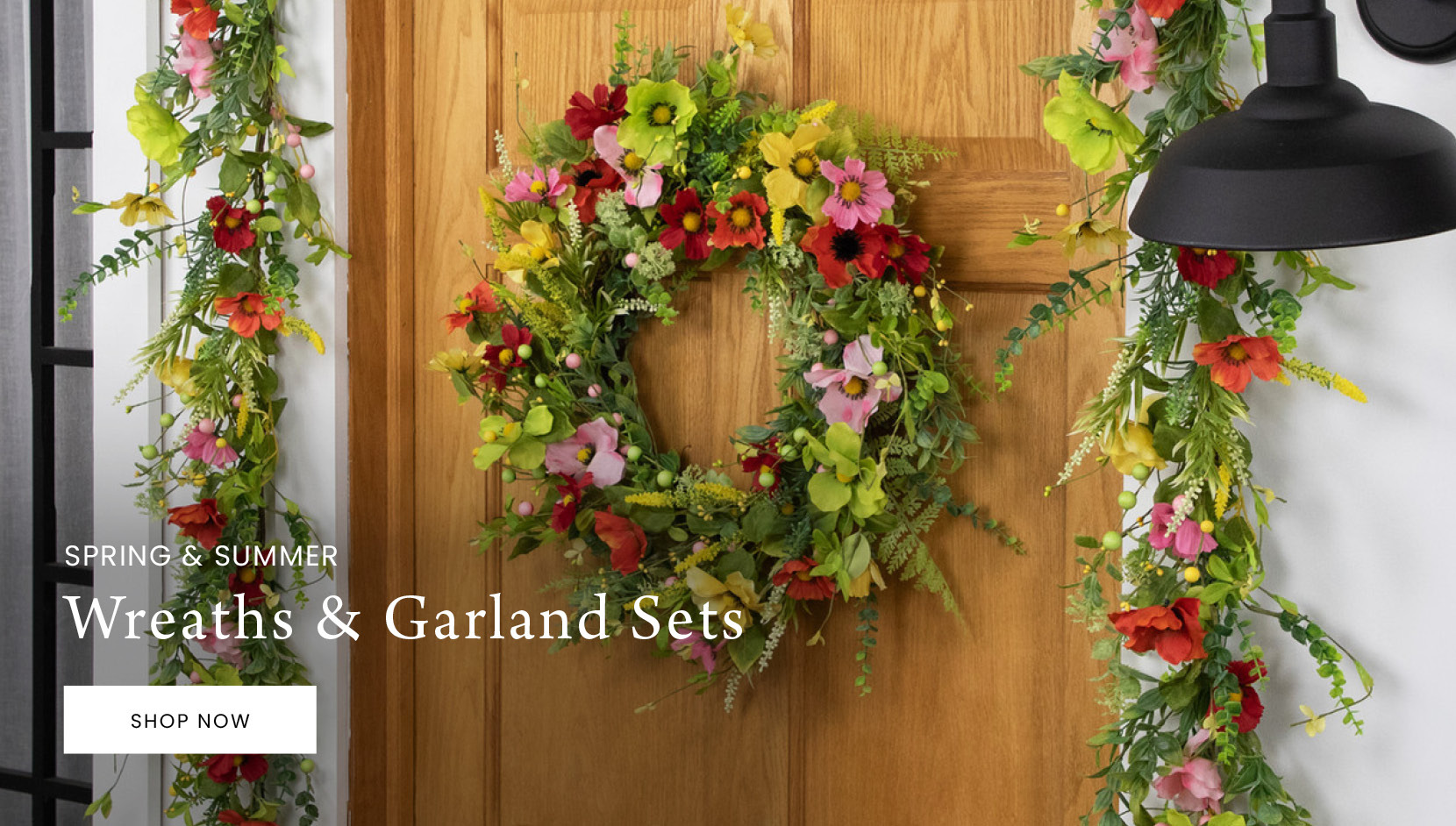 Spring Wreaths and Garland Sets