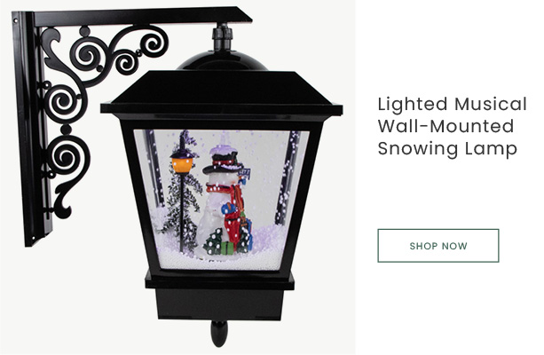 17.75-inch snowman snowing lantern snow globe
