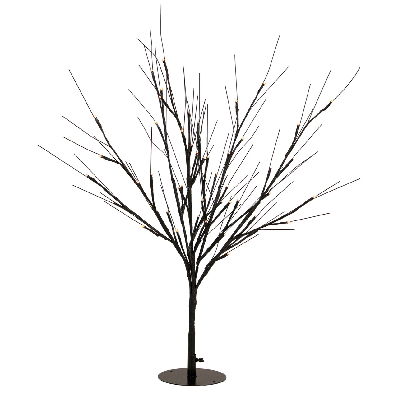 39 inch LED lighted black Halloween twig tree