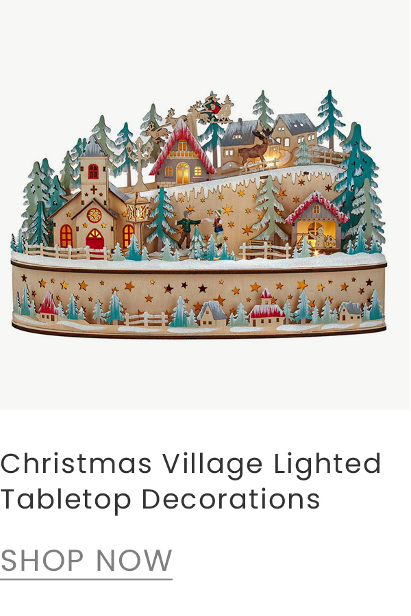 classic Christmas village vignettes