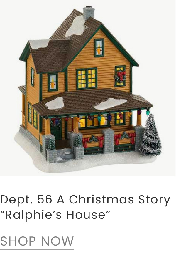 Department 56 A Christmas Story "Ralphie's House" lighted Christmas Village house