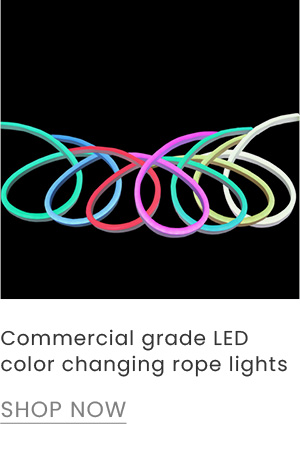 18 foot remote control color changing rope lights