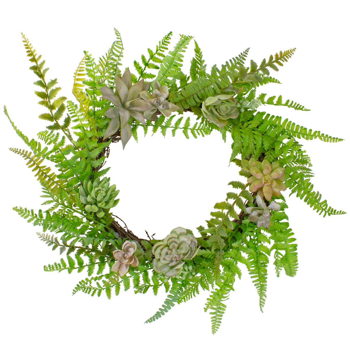 Succulents & Foliage Artificial Spring Twig Wreath