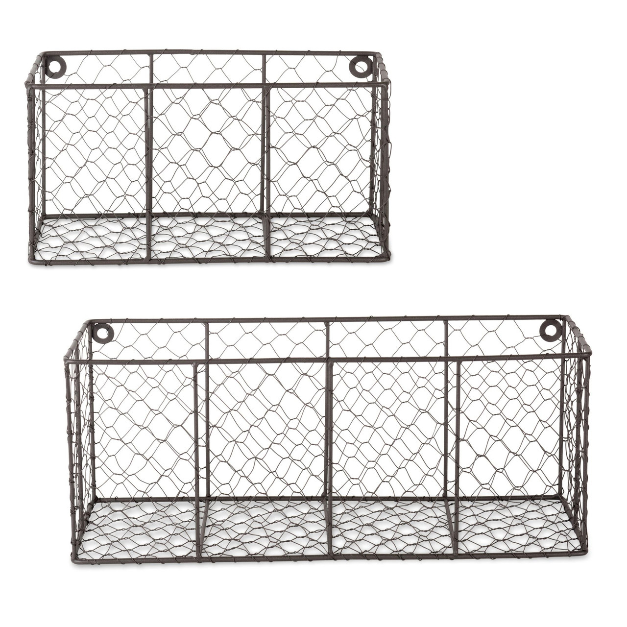 vintage wire wall baskets