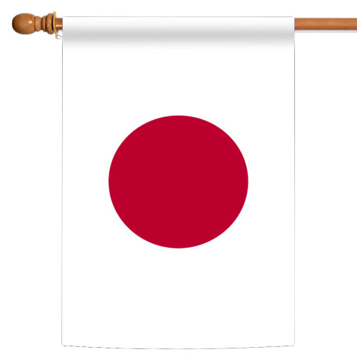 White & Red Japan Outdoor House Flag 40