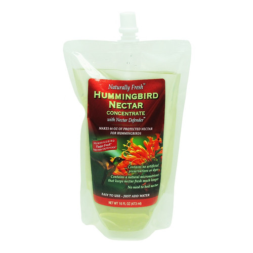 9" White & Red Naturally Fresh Hummingbird Nectar with Feeder Fresh