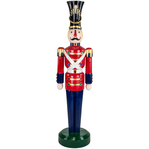 Fiberglass Commercial Christmas Toy Soldier with Jewels - 6.25